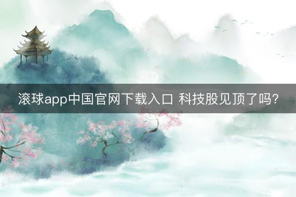 滚球app中国官网下载入口 科技股见顶了吗?