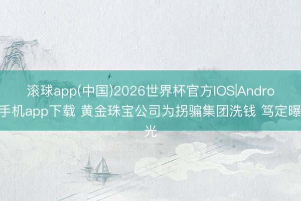 滚球app(中国)2026世界杯官方IOS|Android手机app下载 黄金珠宝公司为拐骗集团洗钱 笃定曝光