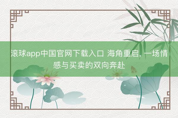 滚球app中国官网下载入口 海角重启， 一场情感与买卖的双向奔赴