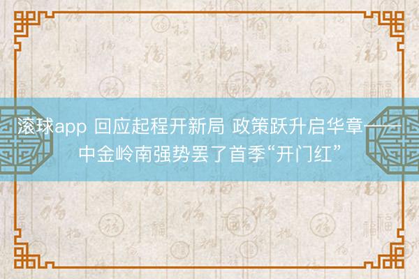 滚球app 回应起程开新局 政策跃升启华章——中金岭南强势罢了首季“开门红”