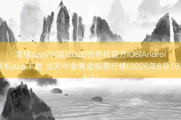 滚球app(中国)2026世界杯官方IOS|Android手机app下载 当天中金黄金股票行情(2026年6月18日)